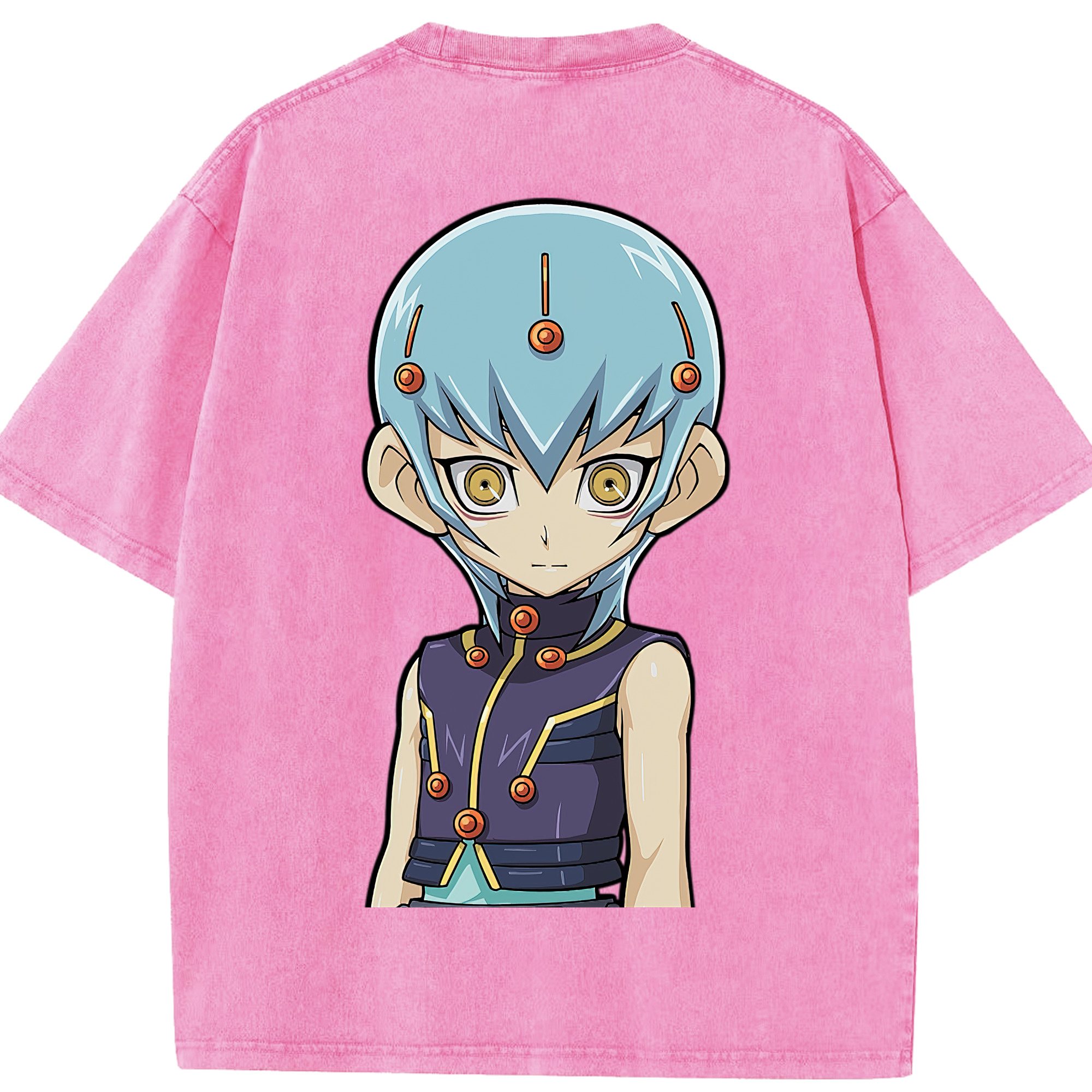 （画像用） 遊☆戯☆王 Yu-Gi-Oh! 綿100% ヴィンテージ風 半袖Tシャツ（背面プリント）